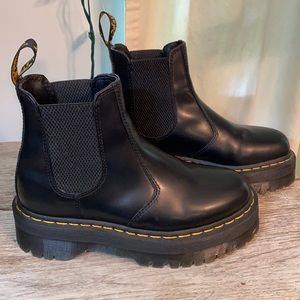 Dr. Martens Black Platform Chelsea Ankle Boot 2976